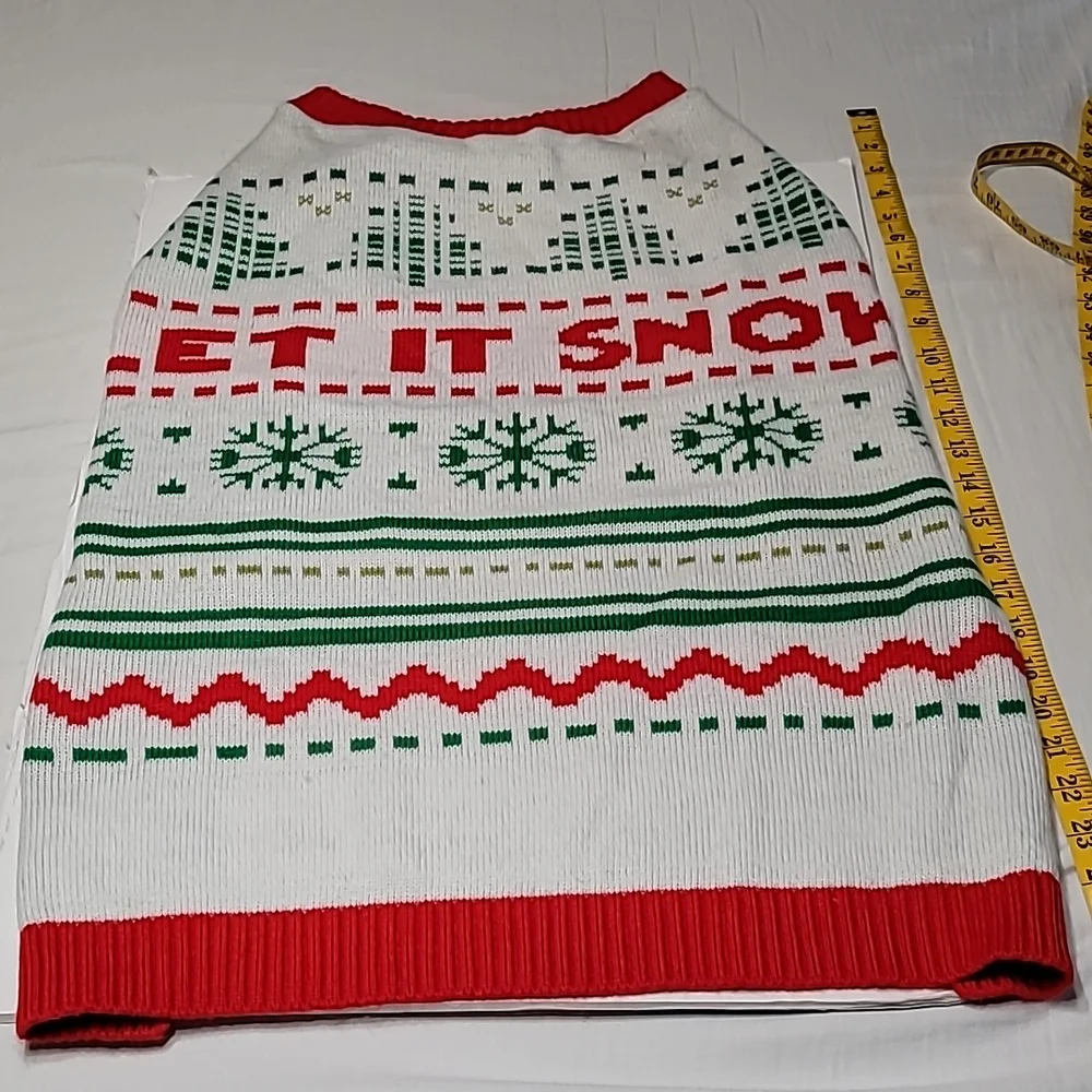 Dog Sweater‎ 🐕 Giant Breed  Let It Snow ❄️ PRELOVED